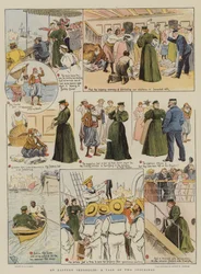 Východní Imbroglio, příběh dvou punčoch (chromolitho)